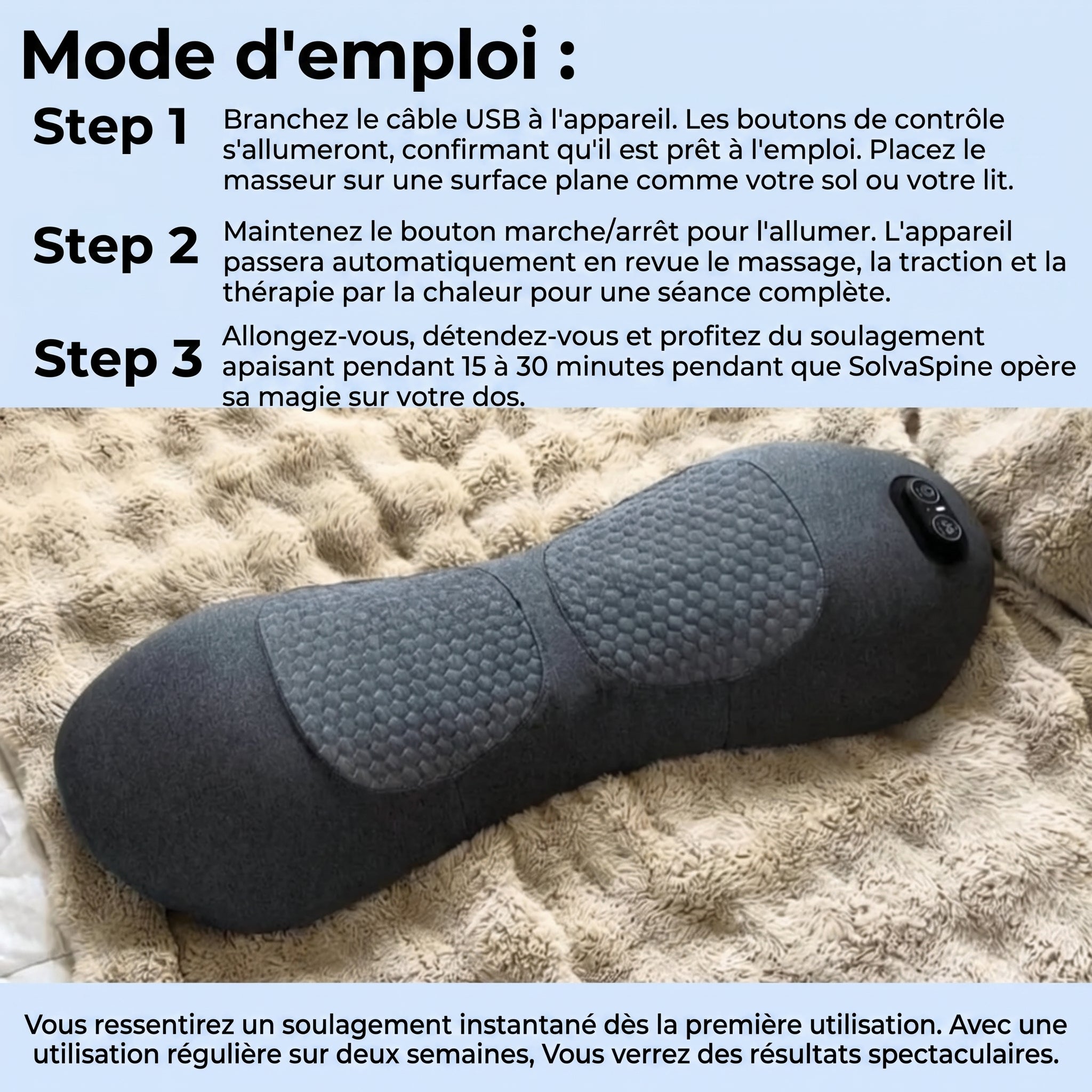 SolvaSpine - Massaggiatore Pro a Tripla Azione